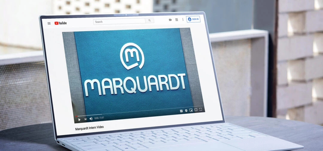 marquardt vieo being played on youtube on a laptop