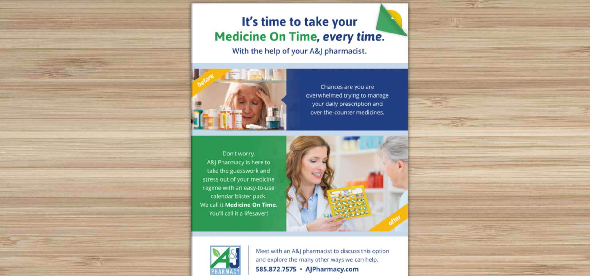 A&J Pharmacy Medicine on Time Booklet